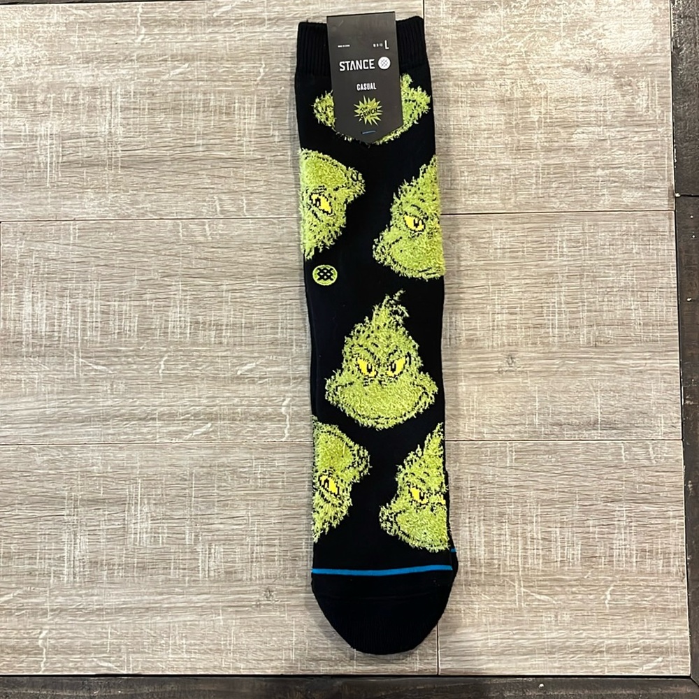 Stance casual Size Large 9-13 Grinch socks NWT
